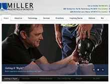 Tablet Screenshot of millerprosthetics.com